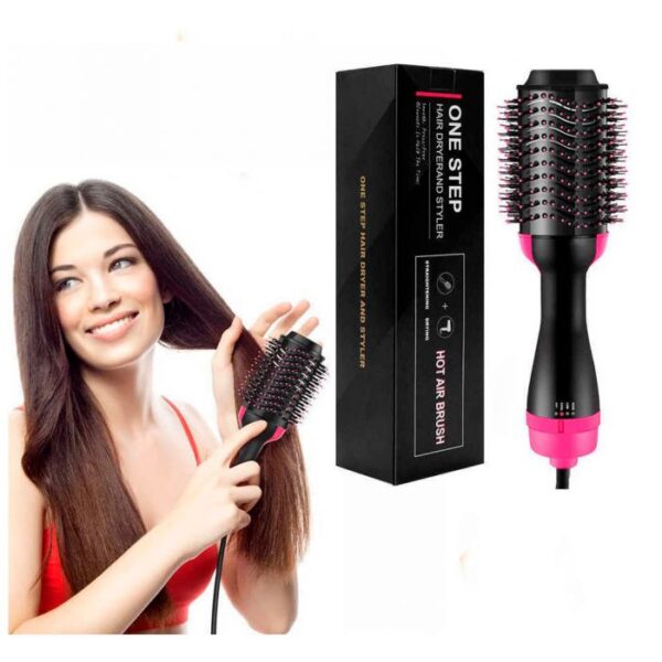 💨 3-in-1 One-Step Hot Air Brush (🌬️ Dryer + ✨ Styler)