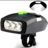 🚴‍♂️💡 3-LED Bicycle Front Headlight & Bell Siren Alarm Hooter 🚨🔊